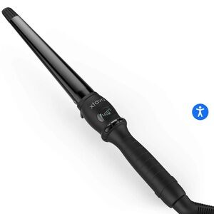 Xtava IT CURL OVAL WAND with ionic ceramic tourmaline NIB